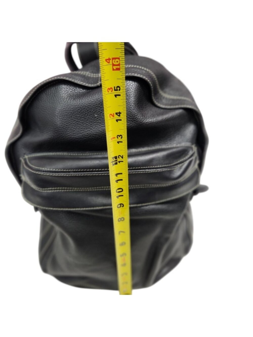 Men's Roots Pebbled Leather Backpack - Picture 5 of 15